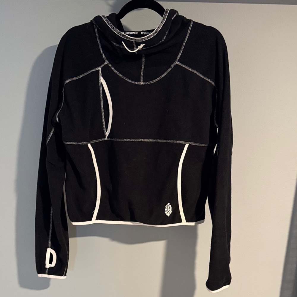 FP Movement small Black and White Women's Hooded Sweatshirt small